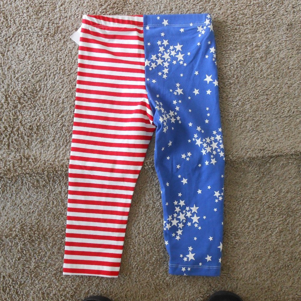 New Cat & Jack US Flag Girl's Leggings